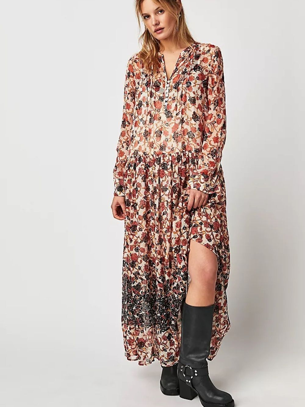 Free People See it Through Maxi Dress